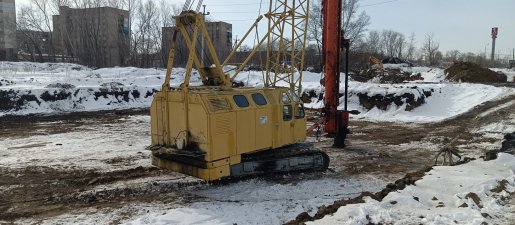 Забивка ж/б свай. Сваебой на базе РДК-25 стоимость услуг и где заказать - Донецк